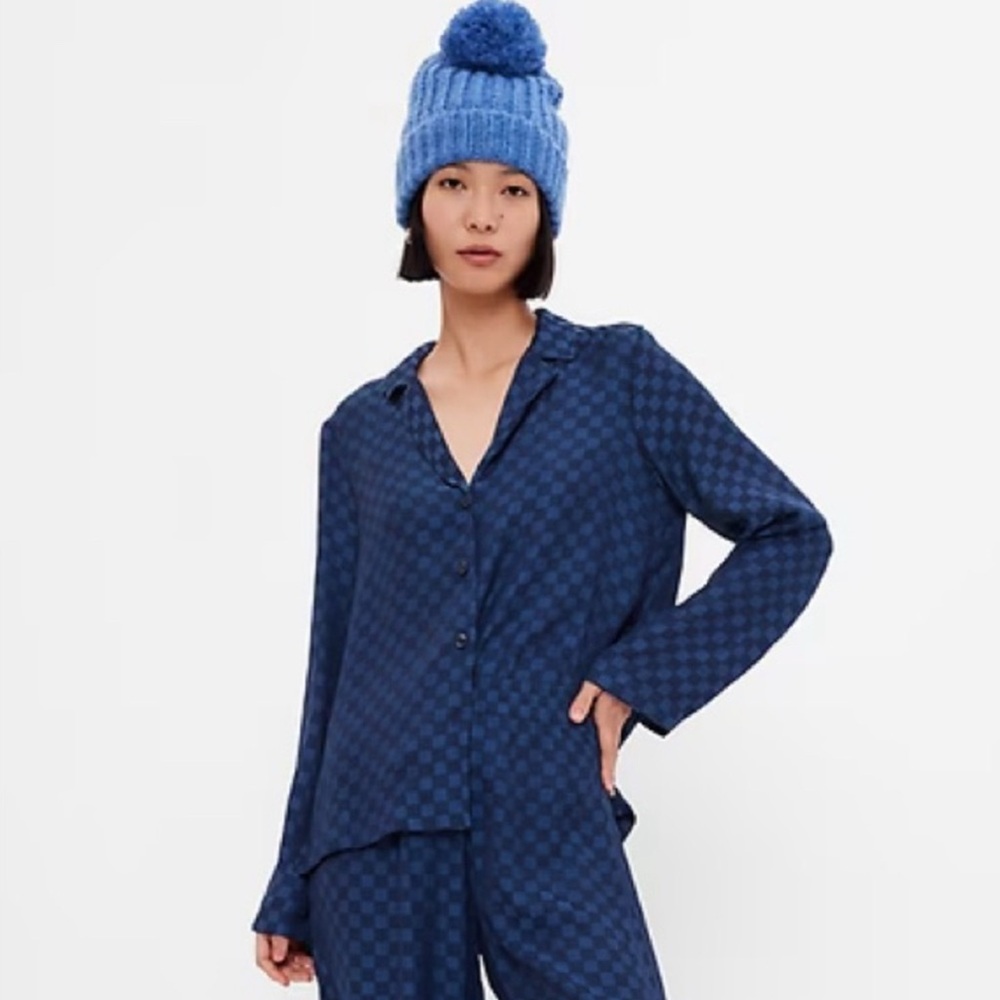 GAP Blue Pajama Top Intimates Sleepwear